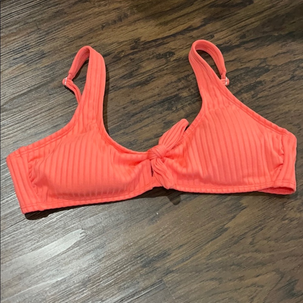 Coral Target Swim Top